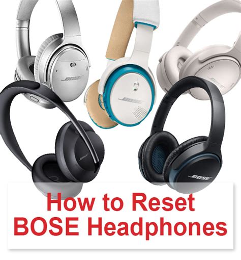 resetting bose headphones|factory reset bose headphones.